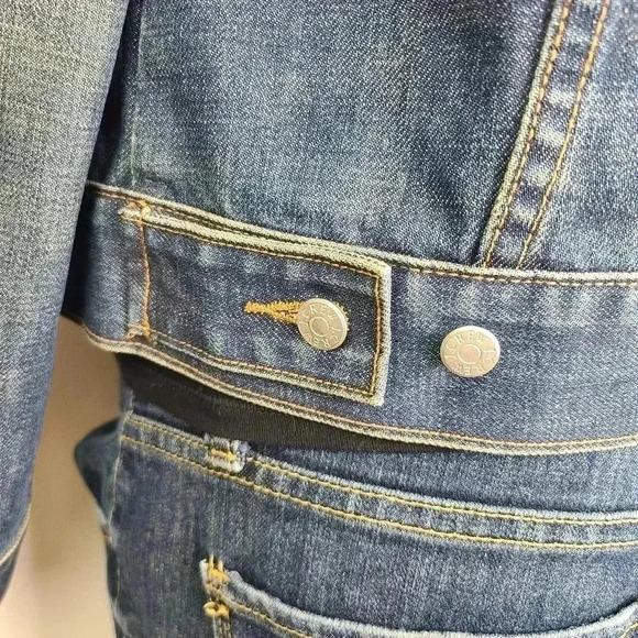 J. Crew Denim Jacket Medium Blue Vintage Wash Denim Jean Jacket Small - Picture 9 of 13